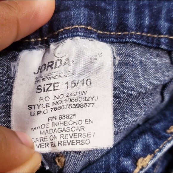 Jordache Lo-Rise Stetch Junior Shorts Size 15/16 - Picture 4 of 4